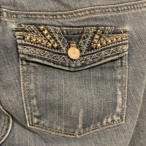 White House Black Market Denim Slim Crop Jean Pant Womans Reg 0 - Picture 3 of 12